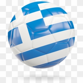 Glossy Soccer Ball - Greece Flag Ball Png, Transparent Png - soccer icon png