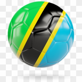 Glossy Soccer Ball - Tanzania Ball Flag, HD Png Download - soccer icon png