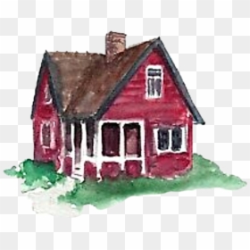 #watercolor #house #cottage #home #homesweethome #red - House, HD Png Download - home sweet home png