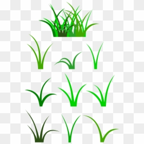 Silhouette Clip Art At - Cartoon Blades Of Grass, HD Png Download - grass patch png
