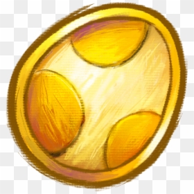 Golden Egg Yoshi's Island Icon, HD Png Download - yoshi egg png