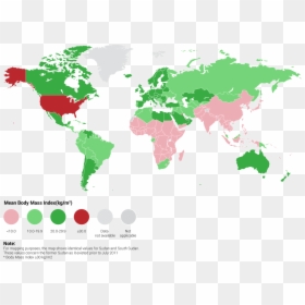 World Map, HD Png Download - obesity png