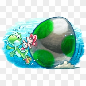 Yoshi New Island Baby Mario, HD Png Download - yoshi egg png