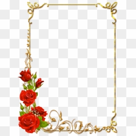 Thumb Image - Page Borders With Roses, HD Png Download - molduras flores png