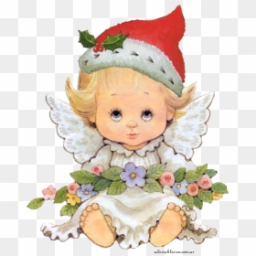 Animated Cute Christmas Angels Gifs, HD Png Download - angelitos png