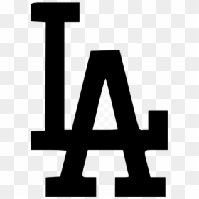 Dodgers La Logo File Size Los Angeles Black Free Transparent - Los Angeles Dodgers Logo Png Black, Png Download - angeles png