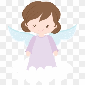 Clip Art Pin By Magda Sprong - Pink Angel For Christening, HD Png Download - angelitos png
