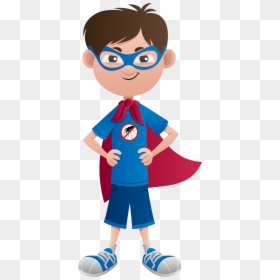 Los Angeles Clipart Superhero - Cartoon Superhero Boy And Girl, HD Png Download - angeles png