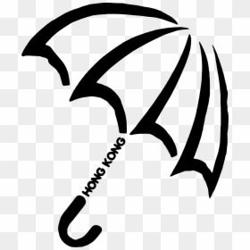 Umbrella Revolution Hong Kong Symbol Clip Arts - Black And White Clipart Umbrella, HD Png Download - revolution png