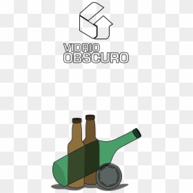 Glass Bottle, HD Png Download - vidrio roto png