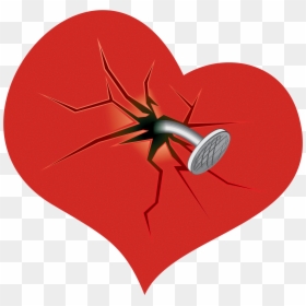 Download Broken Heart Png - Hate Love Images Hd, Transparent Png - corazon roto png