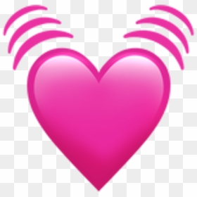Heart Icons Whatsapp - Pink Love Heart Emoji, HD Png Download - corazon roto png
