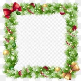 Merry Christmas Border Png, Transparent Png - christmas card borders png