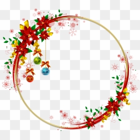 Christmas Circle Border - Happy New Year Special, HD Png Download - christmas card borders png