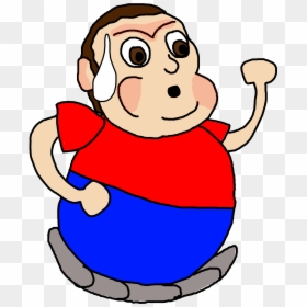 Fat Guy Gif Png, Transparent Png - guy running png