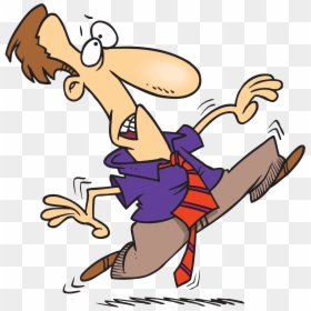 Clip Art Cartoon Person Running - Cartoon Man Running Scared, HD Png Download - guy running png