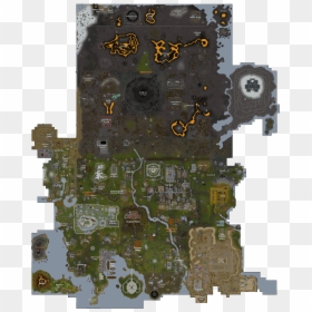 Free World - Runescape Map Free World, HD Png Download - png on world map