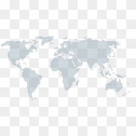 World Map Dotted Transparent , Png Download - World Map Dotted Png, Png Download - png on world map