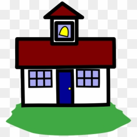 Schoolhouse, School, Education, Building, Learn - Senior High School Cartoon, HD Png Download - school house png