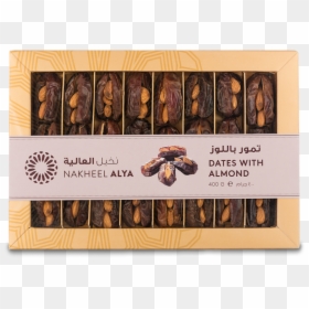 Exotic Dates W Almond-1500 - Almond, HD Png Download - dates png