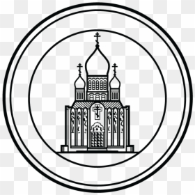Parish Seal/stamp Design For Landmark, Holy Virgin - Line Art, HD Png Download - landmark png