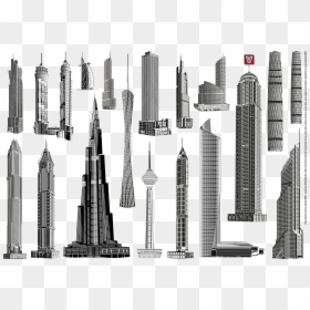 Landmark - Skyscrapers Vectors, HD Png Download - landmark png