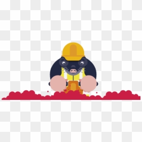 Valentine"s Marc The Mole Digging For His Love, Fibre - Cartoon, HD Png Download - mole.png