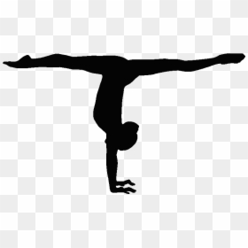 Gymnastics Handstand Balance Beam Split Sport - Gymnastics Shadow, HD Png Download - split png