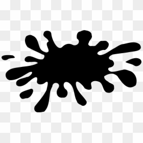 Slime Clipart Word - Splat Dark Blue Clipart, HD Png Download - ooze png