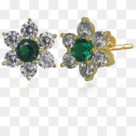 Esmeralda Stud Earrings By Oro China Jewelry - Diamond, HD Png Download - stud png