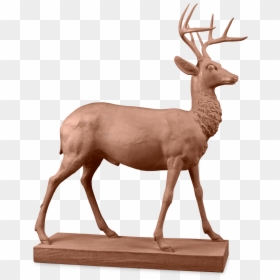 Cast Iron Stag - Elk, HD Png Download - stag png