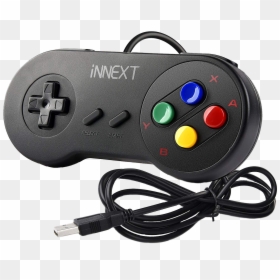 Black Snes Controller, HD Png Download - snes controller png