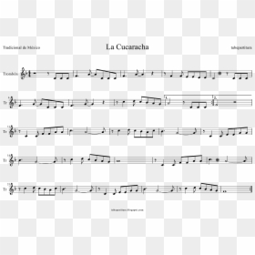 Tubescore Cockroach Song Sheet Music For Trombone Mexican - La Cucaracha Song Violin, HD Png Download - cucaracha png