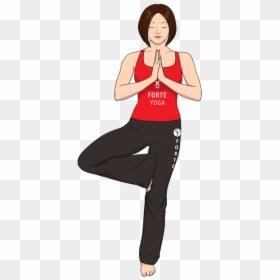 Yoga Tree Pose Png - Vriksasana, Transparent Png - yoga poses png