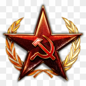 Russia And The Soviet Union - Transparent Hammer And Sickle Red Star, HD Png Download - ussr flag png