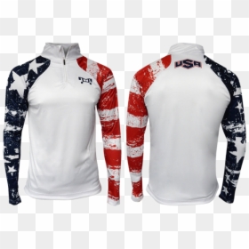 Myhouse Usa Stars & Stripes Quarter Zip Up - Usa Quarter Zip, HD Png Download - stars and stripes png