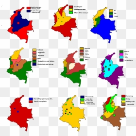 Geografia Humana De Colombia, HD Png Download - colombia map png