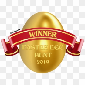 Golden Easter Egg - Vector Christmas Ribbon Png, Transparent Png - easter egg hunt png