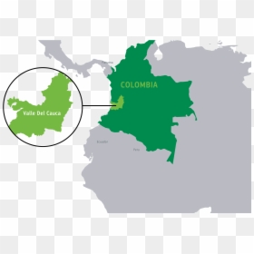 Colombian Flag In Country, HD Png Download - colombia map png