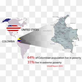 Picture - Atlas, HD Png Download - colombia map png