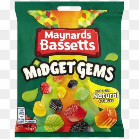 Maynards Bassetts Midget Gems 160g - Maynards Midget Gems, HD Png Download - midget png