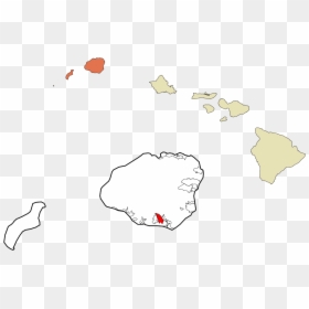 Honolulu Geography, HD Png Download - hawaii map png
