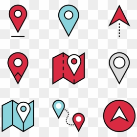 Maps Point Png, Transparent Png - google map icons png