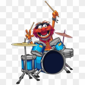 Drums Clipart Drum Roll - Muppets Animal Drummer, HD Png Download - drummer png