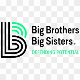 Rbg Tagline Defending Potential Black Green - Big Brothers Big Sisters Defending Potential, HD Png Download - big brother png