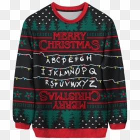 Stranger Things Christmas Jumper, Hd Wallpaper Download - Christmas Sweater Stranger Things, HD Png Download - jumper png
