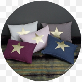 Cushion, HD Png Download - estrellas doradas png