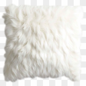Oversized Ivory Faux Fur Eyelash Pillow, HD Png Download - fur texture png