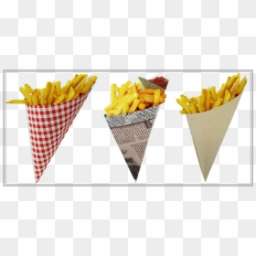 Fry Cones, HD Png Download - papas fritas png