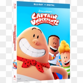 Captain Underpants The First Epic Movie Dvd, HD Png Download - captain underpants png